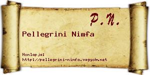 Pellegrini Nimfa névjegykártya